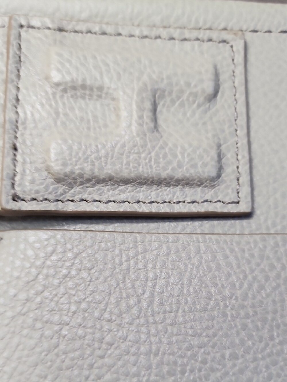 India Hicks "Big Zipper" Pebble Leather Clutch - Picture 3 of 11